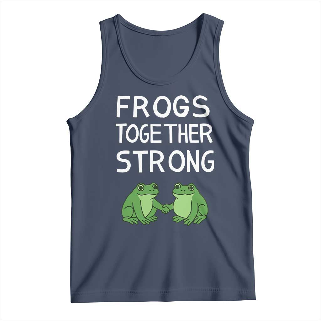Frogs Together Strong Tank Top Free Portland Oregon Unity Meme - Wonder Print Shop