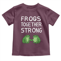Frogs Together Strong Toddler T Shirt Free Portland Oregon Unity Meme - Wonder Print Shop