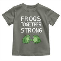 Frogs Together Strong Toddler T Shirt Free Portland Oregon Unity Meme - Wonder Print Shop