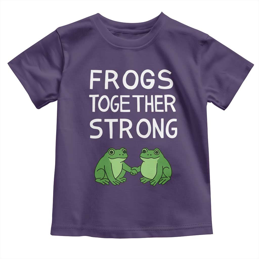 Frogs Together Strong Toddler T Shirt Free Portland Oregon Unity Meme - Wonder Print Shop