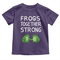 Frogs Together Strong Toddler T Shirt Free Portland Oregon Unity Meme - Wonder Print Shop