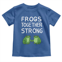 Frogs Together Strong Toddler T Shirt Free Portland Oregon Unity Meme - Wonder Print Shop