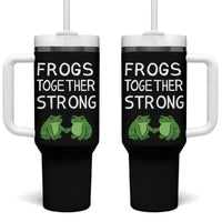 Frogs Together Strong Tumbler With Handle Free Portland Oregon Unity Meme - Wonder Print Shop