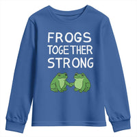 Frogs Together Strong Youth Sweatshirt Free Portland Oregon Unity Meme - Wonder Print Shop
