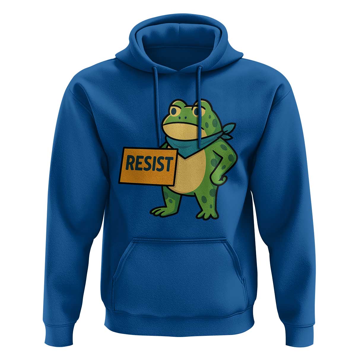 Retro Frog Resist Hoodie Free Portland Oregon Funny Cartoon Graphic - Wonder Print Shop