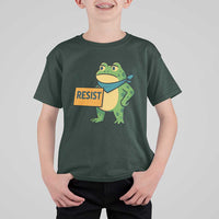 Retro Frog Resist T Shirt For Kid Free Portland Oregon Funny Cartoon Graphic - Wonder Print Shop