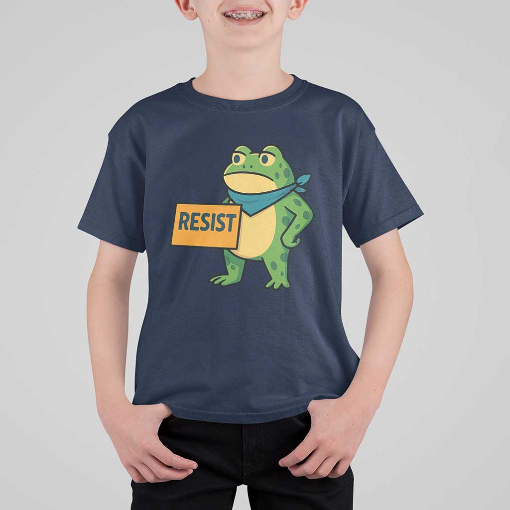 Retro Frog Resist T Shirt For Kid Free Portland Oregon Funny Cartoon Graphic - Wonder Print Shop