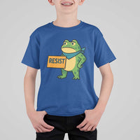 Retro Frog Resist T Shirt For Kid Free Portland Oregon Funny Cartoon Graphic - Wonder Print Shop