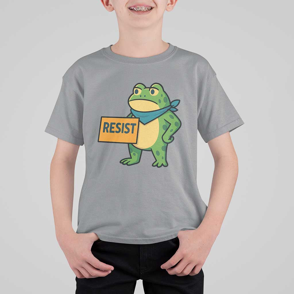 Retro Frog Resist T Shirt For Kid Free Portland Oregon Funny Cartoon Graphic - Wonder Print Shop
