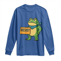 Retro Frog Resist Long Sleeve Shirt Free Portland Oregon Funny Cartoon Graphic - Wonder Print Shop