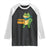 Retro Frog Resist Raglan Shirt Free Portland Oregon Funny Cartoon Graphic - Wonder Print Shop