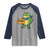 Retro Frog Resist Raglan Shirt Free Portland Oregon Funny Cartoon Graphic - Wonder Print Shop