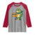 Retro Frog Resist Raglan Shirt Free Portland Oregon Funny Cartoon Graphic - Wonder Print Shop