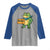 Retro Frog Resist Raglan Shirt Free Portland Oregon Funny Cartoon Graphic - Wonder Print Shop