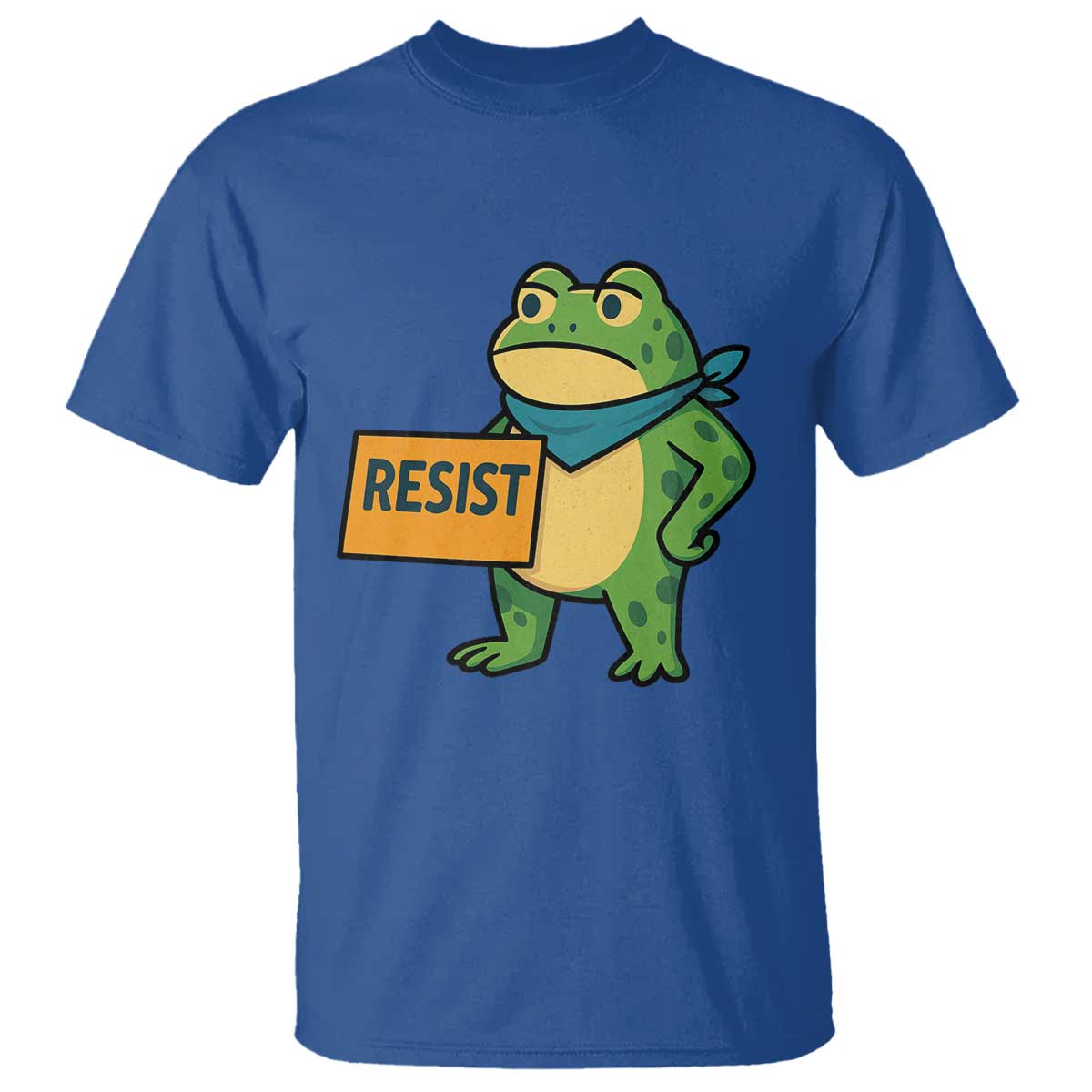 Retro Frog Resist T Shirt Free Portland Oregon Funny Cartoon Graphic - Wonder Print Shop