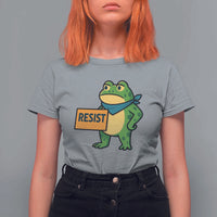 Retro Frog Resist T Shirt For Women Free Portland Oregon Funny Cartoon Graphic - Wonder Print Shop