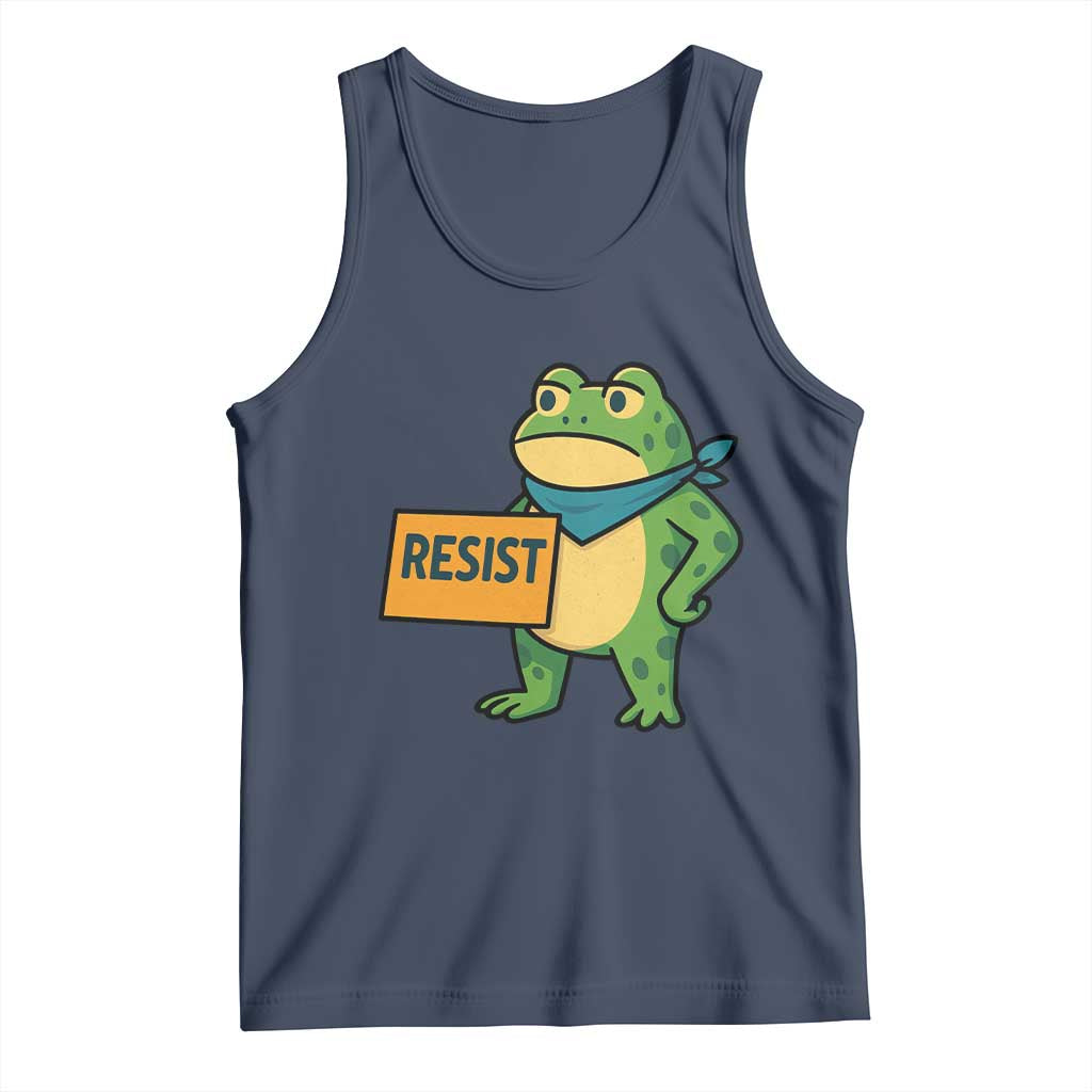 Retro Frog Resist Tank Top Free Portland Oregon Funny Cartoon Graphic - Wonder Print Shop