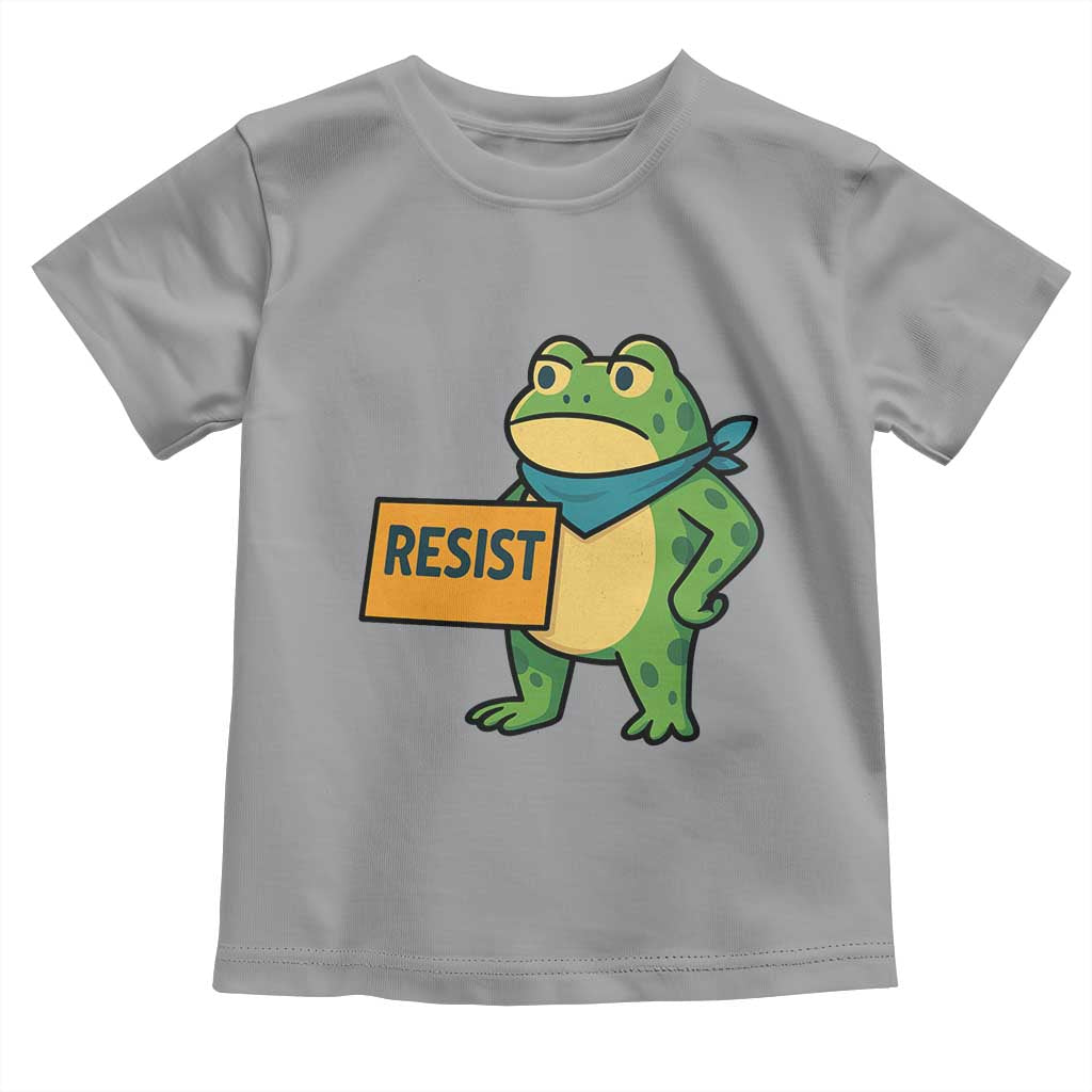 Retro Frog Resist Toddler T Shirt Free Portland Oregon Funny Cartoon Graphic - Wonder Print Shop