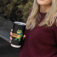 Retro Frog Resist Tumbler Cup Free Portland Oregon Funny Cartoon Graphic - Wonder Print Shop