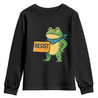 Retro Frog Resist Youth Sweatshirt Free Portland Oregon Funny Cartoon Graphic - Wonder Print Shop