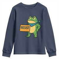 Retro Frog Resist Youth Sweatshirt Free Portland Oregon Funny Cartoon Graphic - Wonder Print Shop