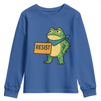 Retro Frog Resist Youth Sweatshirt Free Portland Oregon Funny Cartoon Graphic - Wonder Print Shop
