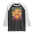 Retro Free Portland Patriotic Raglan Shirt Oregon Freedom Trippy 70s Mushroom Graphic - Wonder Print Shop