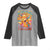 Retro Free Portland Patriotic Raglan Shirt Oregon Freedom Trippy 70s Mushroom Graphic - Wonder Print Shop