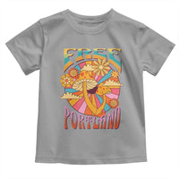 Retro Free Portland Patriotic Toddler T Shirt Oregon Freedom Trippy 70s Mushroom Graphic - Wonder Print Shop