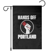 Hands Off Portland Garden Flag Rose Fist Oregon Freedom Fighter - Wonder Print Shop