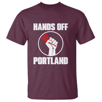 Hands Off Portland T Shirt Rose Fist Oregon Freedom Fighter - Wonder Print Shop