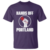 Hands Off Portland T Shirt Rose Fist Oregon Freedom Fighter - Wonder Print Shop