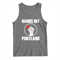 Hands Off Portland Tank Top Rose Fist Oregon Freedom Fighter - Wonder Print Shop