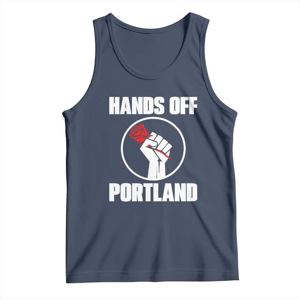 Hands Off Portland Tank Top Rose Fist Oregon Freedom Fighter - Wonder Print Shop