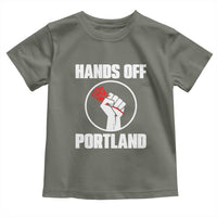 Hands Off Portland Toddler T Shirt Rose Fist Oregon Freedom Fighter - Wonder Print Shop