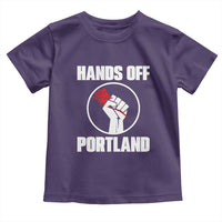 Hands Off Portland Toddler T Shirt Rose Fist Oregon Freedom Fighter - Wonder Print Shop