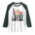Free Portland Raised Fist Raglan Shirt Patriotic Oregon Freedom Floral Justice - Wonder Print Shop