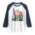 Free Portland Raised Fist Raglan Shirt Patriotic Oregon Freedom Floral Justice - Wonder Print Shop