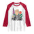 Free Portland Raised Fist Raglan Shirt Patriotic Oregon Freedom Floral Justice - Wonder Print Shop