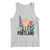 Free Portland Raised Fist Tank Top Patriotic Oregon Freedom Floral Justice - Wonder Print Shop
