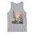 Free Portland Raised Fist Tank Top Patriotic Oregon Freedom Floral Justice - Wonder Print Shop