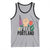 Free Portland Raised Fist Tank Top Patriotic Oregon Freedom Floral Justice - Wonder Print Shop