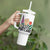 Free Portland Raised Fist Tumbler With Handle Patriotic Oregon Freedom Floral Justice - Wonder Print Shop