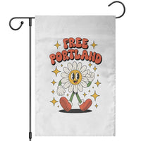 Retro Daisy Free Portland Garden Flag Oregon Freedom Fighter Flower Groovy Graphic - Wonder Print Shop