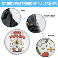 Retro Daisy Free Portland Spare Tire Cover Oregon Freedom Fighter Flower Groovy Graphic - Wonder Print Shop