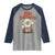 Retro Daisy Free Portland Raglan Shirt Oregon Freedom Fighter Flower Groovy Graphic - Wonder Print Shop