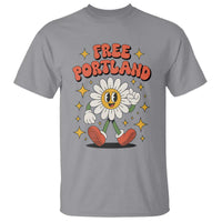 Retro Daisy Free Portland T Shirt Oregon Freedom Fighter Flower Groovy Graphic - Wonder Print Shop