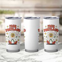 Retro Daisy Free Portland Tumbler Cup Oregon Freedom Fighter Flower Groovy Graphic - Wonder Print Shop