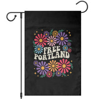 Retro Groovy Free Portland Garden Flag Oregon Freedom Fighter Peaceful Hippie 70s Style - Wonder Print Shop
