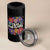 Retro Groovy Free Portland 4 in 1 Can Cooler Tumbler Oregon Freedom Fighter Peaceful Hippie 70s Style - Wonder Print Shop